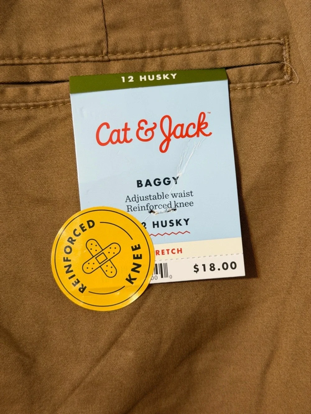 Cat & Jack Kids Cargo Pants in Brown boys 12 husky